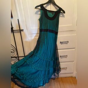 Diva Dollz Green Vintage Inspired Dress - Size XS